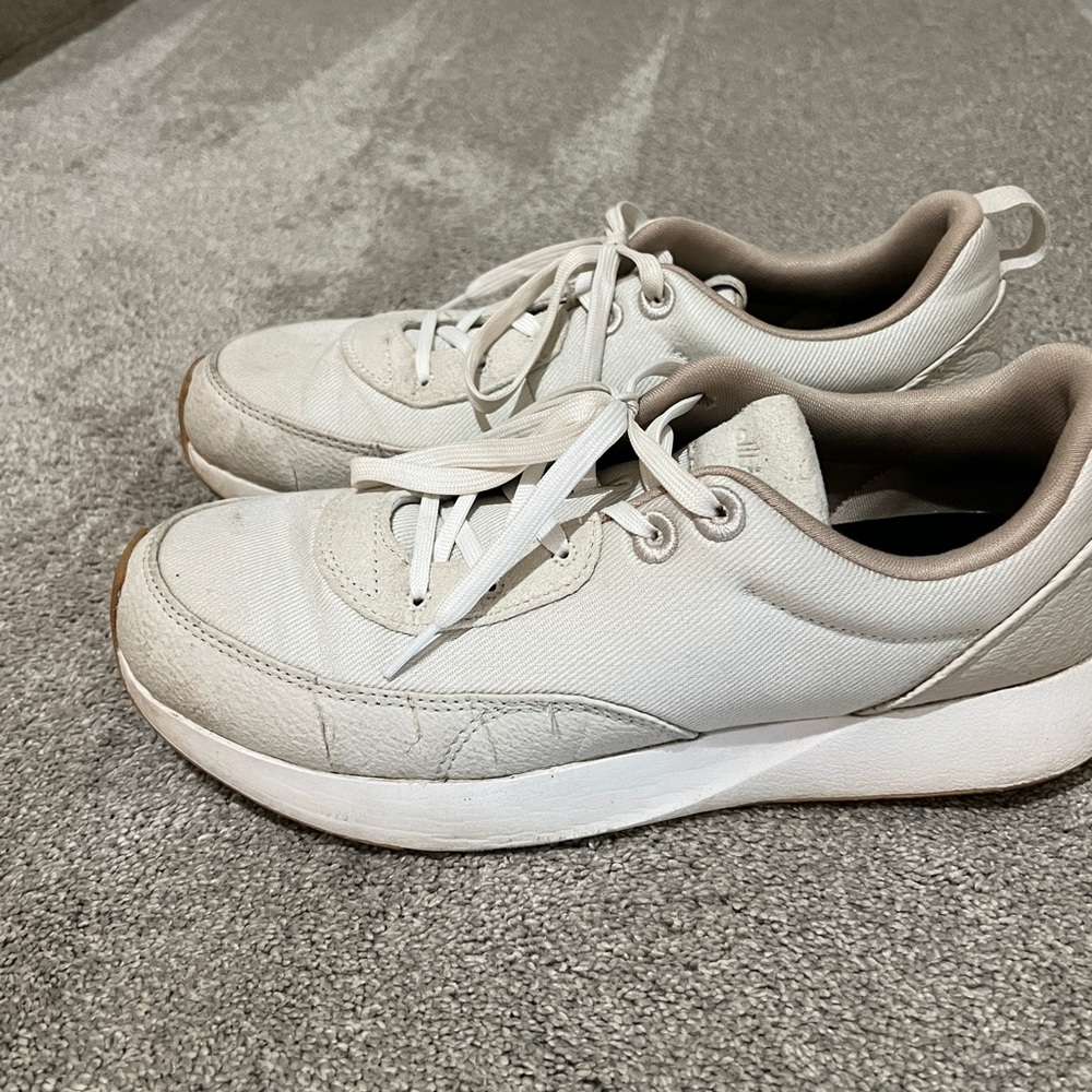 Allbirds Cream and White Sneakers